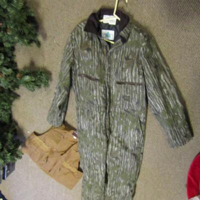 LOT 80  HUNTING VEST AND COVERALLS