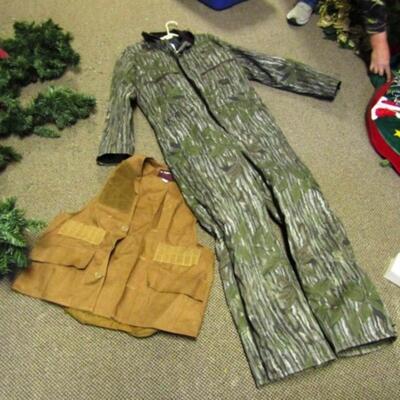 LOT 80  HUNTING VEST AND COVERALLS