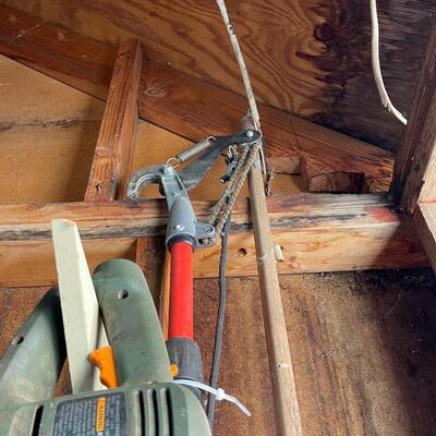 Push Mower, Rake, Black & Decker Hedge Trimmer,  Tree Pruner