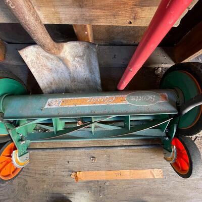 Push Mower, Rake, Black & Decker Hedge Trimmer,  Tree Pruner