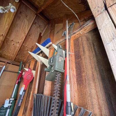 Push Mower, Rake, Black & Decker Hedge Trimmer,  Tree Pruner