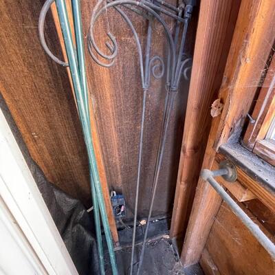 PVC Pipes, Gutter, Roofing Underlayment, Shepherd's Hooks for Flower Baskets/Bird Feeder