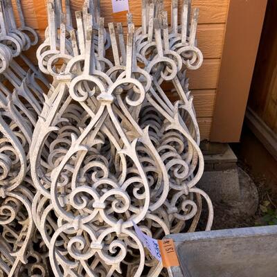 22 Aluminum Heart Scroll Railing Centerpieces - Set #2