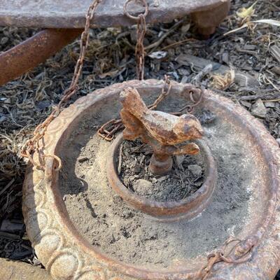 Vintage Wagon Wheels,  Bird Feeder, Vintage Cross Cut Buck Saw