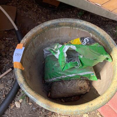 Pottery Planter & Soil