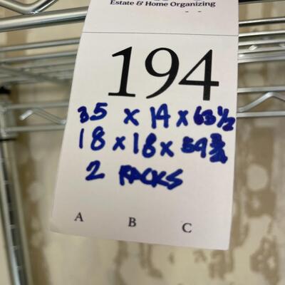 2 Stainless Steel Racks