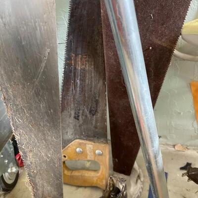 Level, Hand Saws, Framing Square, Sawzall, Clamp