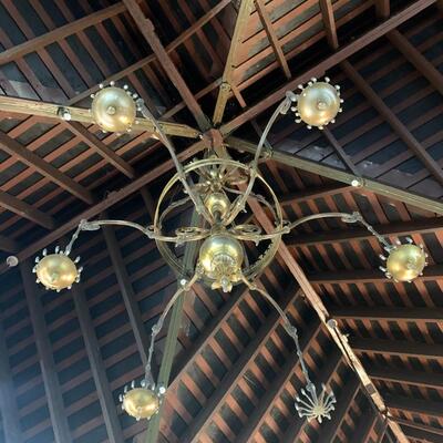 Very large Antique gas Chandelier from the 1800's