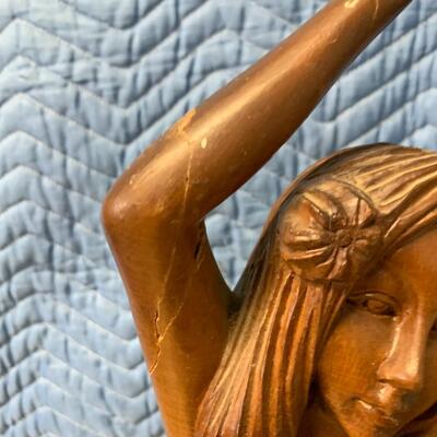 Wooden hula girl