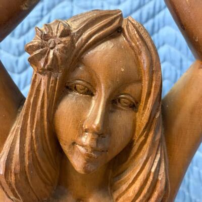 Wooden hula girl