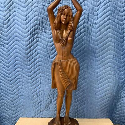 Wooden hula girl