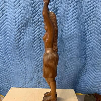 Wooden hula girl