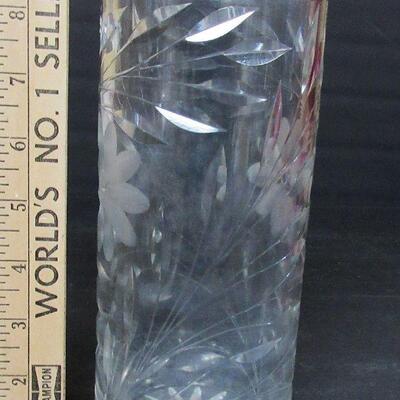 Vintage Cut Glass Vase