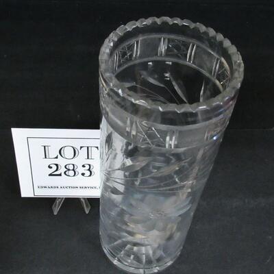 Vintage Cut Glass Vase