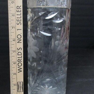 Vintage Cut Glass Vase
