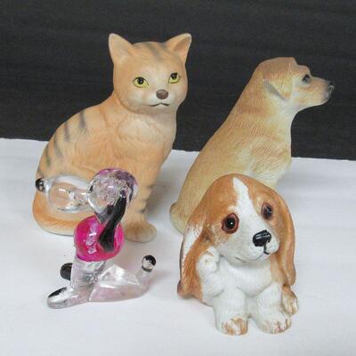 Lot of Dog and Cat Figurines