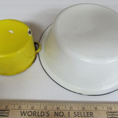 Vintage Enamelware Bowls