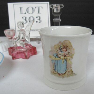 Vintage Child's Dishes, Candlesticks