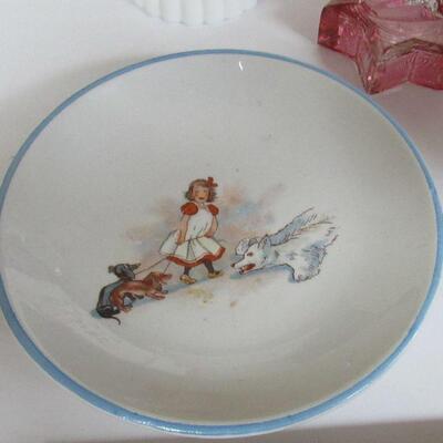 Vintage Child's Dishes, Candlesticks
