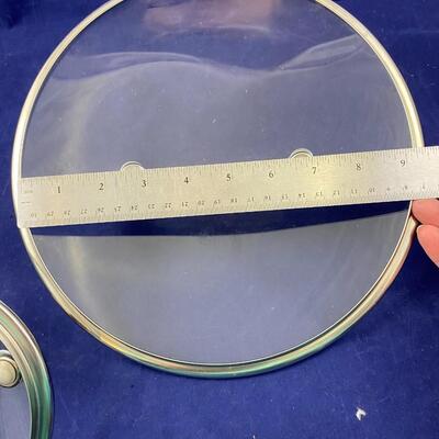 lot of pot glass lids
