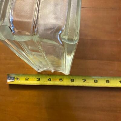 glass block with hole for lighting home decor