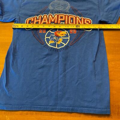 2020 Kansas Jayhawks  KU big 12 Conference champions youth shirt small