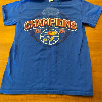 2020 Kansas Jayhawks  KU big 12 Conference champions youth shirt small