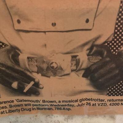 Midnight Cowboy by Doug Moore Original Oil on Canvas - Model is the famous Clarence "Gatemouth" Brown