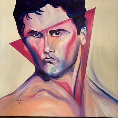 "A Tribute to Gay Jews of the Holocaust" Original Oil on Canvas by Doug Moore