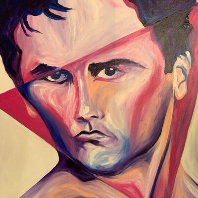 "A Tribute to Gay Jews of the Holocaust" Original Oil on Canvas by Doug Moore