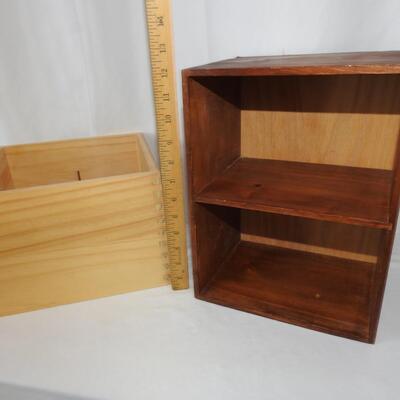 Wood box and small shelf