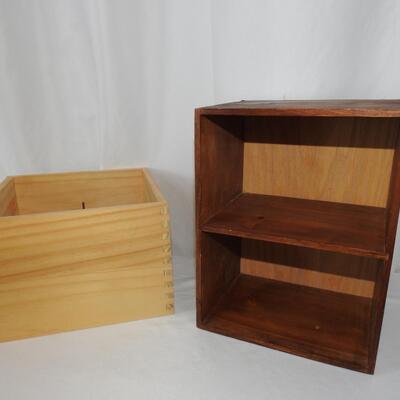 Wood box and small shelf