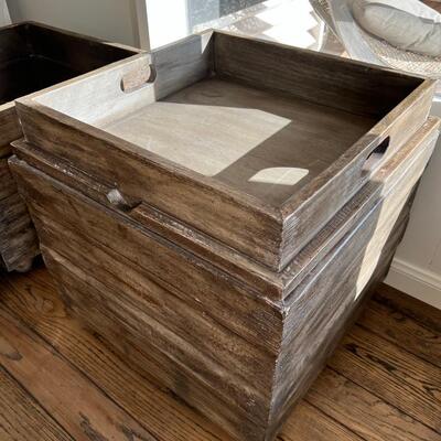 Wooden Storage Tables