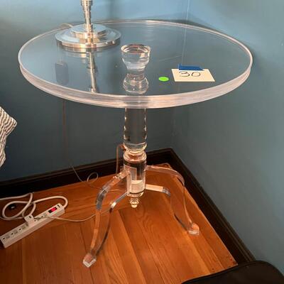 Clear Side Table