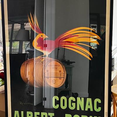Cognac Albert Robin Original Signed Poster