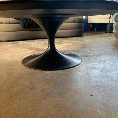 Authentic MCM Black Pedestal Coffee Table