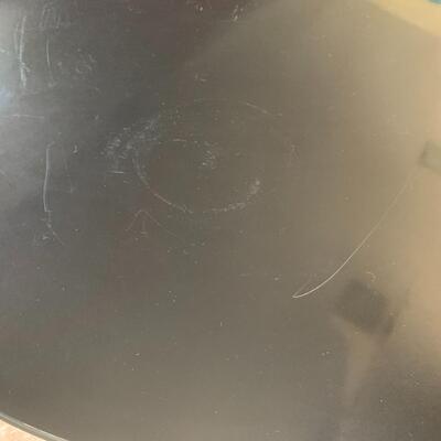 Authentic MCM Black Pedestal Coffee Table