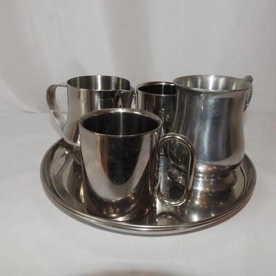 Metal Trays and Cups