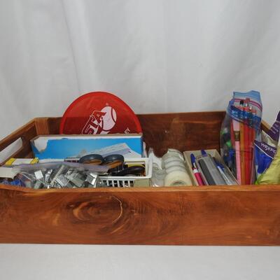 Desk in a tray