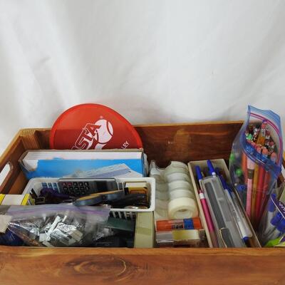 Desk in a tray