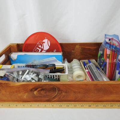 Desk in a tray