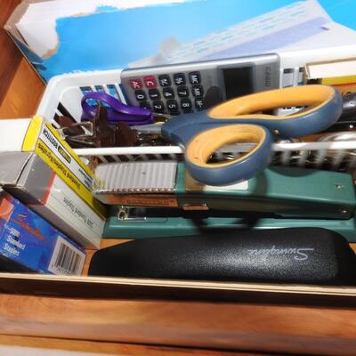 Desk in a tray