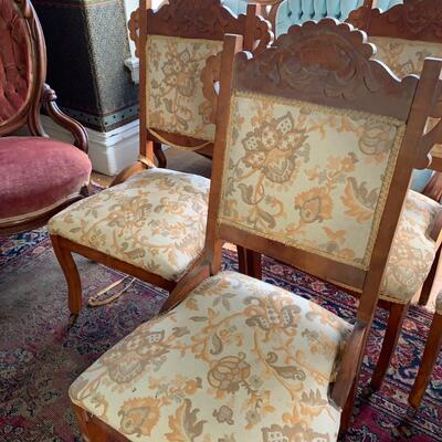 Pair of Victorian side chairs