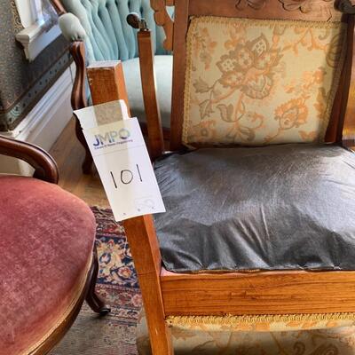 Pair of Victorian side chairs