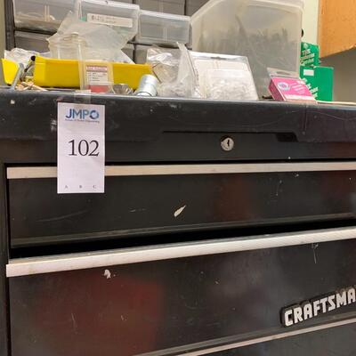Craftsman tool chest, hardware and tools