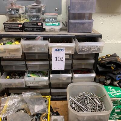 Craftsman tool chest, hardware and tools