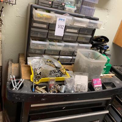 Craftsman tool chest, hardware and tools