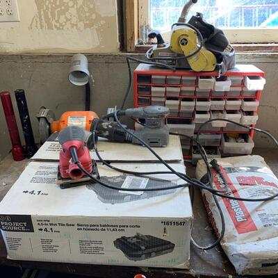 Power tools, work bench, hardware