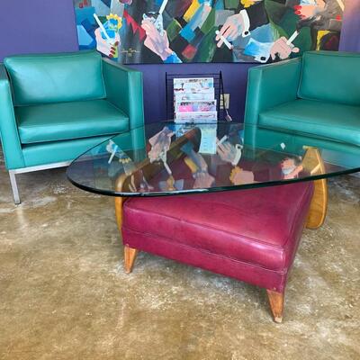 MCM Chrome Frame Club Lounge Chairs