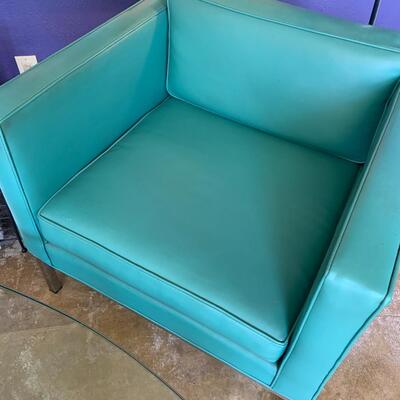 MCM Chrome Frame Club Lounge Chairs